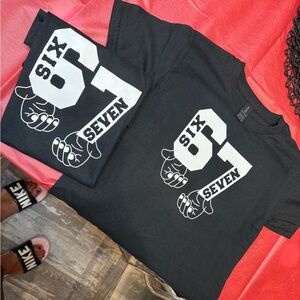 Black Graphic Kids T-Shirt